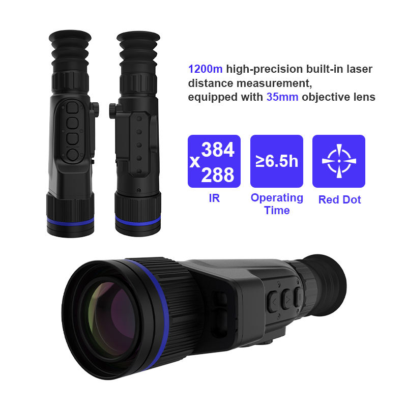 Thermal Scope Night Vision Monocular - กล้องส่องกลางคืนแบบกันน้ำ YXM335L ความละเอียด 384x288 ขนาด 35