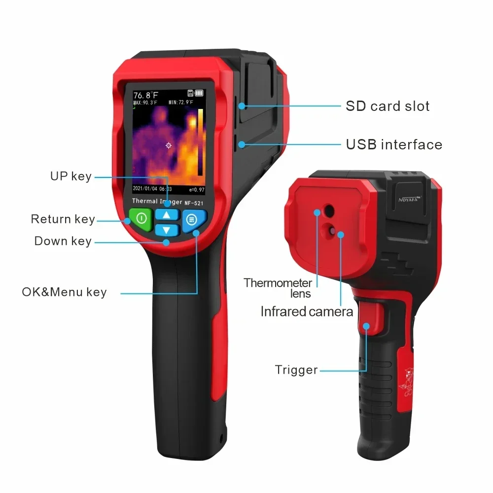 กล้องถ่ายภาพความร้อนอินฟราเรด  - Nf 521 Thermal Imaging Camera บทวิจารณ์และราคา
