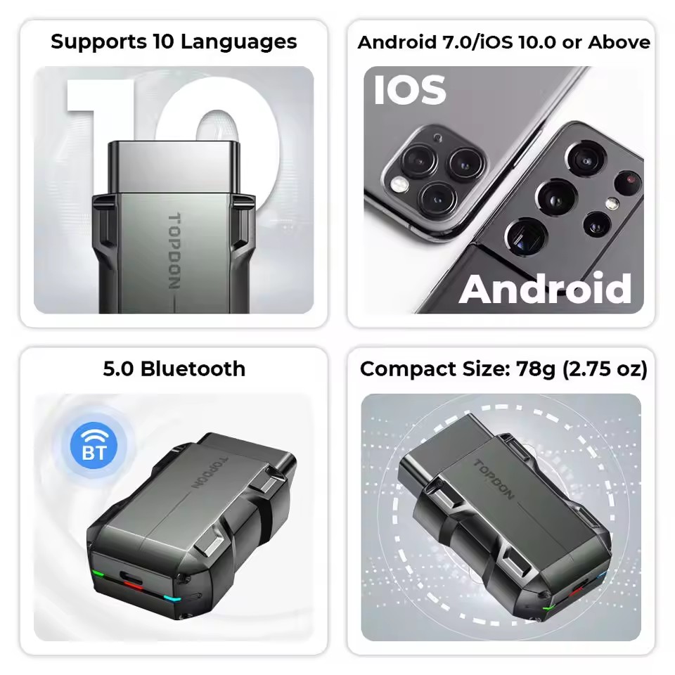 เครื่องมือวินิจฉัยระดับกลาง TO - Topdon Tc001 Thermal Camera บทวิจารณ์และราคา
